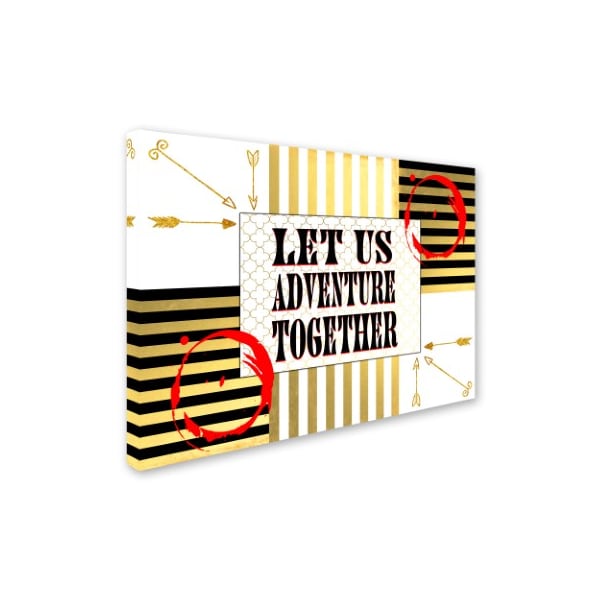LightBoxJournal 'Gold Love Adventure' Canvas Art,35x47